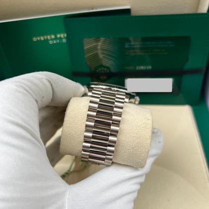 Rolex Day-Date 40 228239 White Gold Olive Green Anniversary Dial