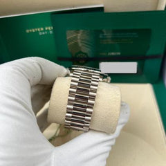 Rolex Day-Date 40 228239 White Gold Olive Green Anniversary Dial
