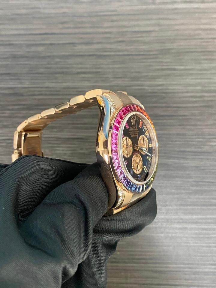 Rolex 116595RBOW Daytona Rainbow Rose Gold