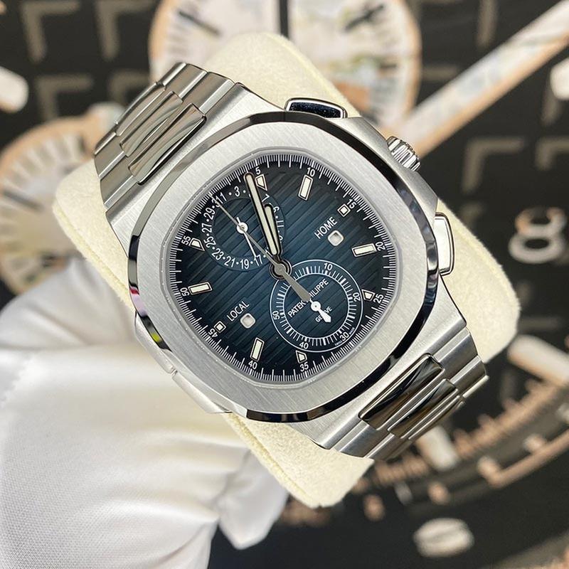 Patek Philippe Nautilus Travel Time Chronograph 5990/1A-011 Blue Dial