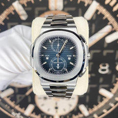 Patek Philippe Nautilus Travel Time Chronograph 5990/1A-011 Blue Dial
