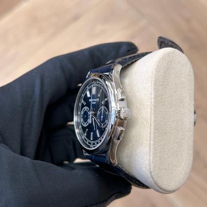 Patek Philippe Chronograph 5170P Platinum Blue Diamond Baguette Dial