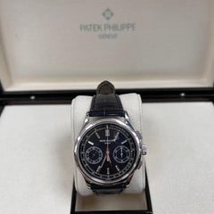 Patek Philippe Chronograph 5170P Platinum Blue Diamond Baguette Dial