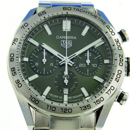 TAG Heuer Carrera Heuer-02T Chronograph Calibre 02 Green Dial