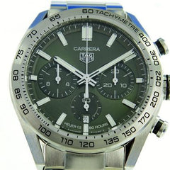 TAG Heuer Carrera Heuer-02T Chronograph Calibre 02 Green Dial