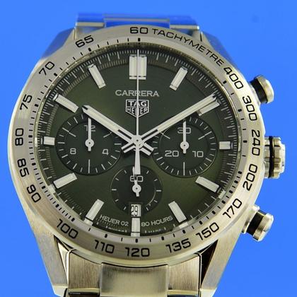 TAG Heuer Carrera Heuer-02T Chronograph Calibre 02 Green Dial