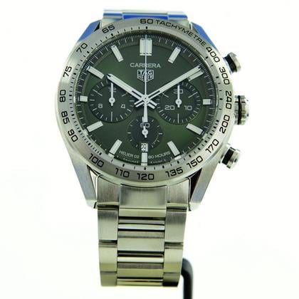 TAG Heuer Carrera Heuer-02T Chronograph Calibre 02 Green Dial