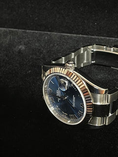 Rolex Datejust 41 126334 Blue Roman Dial Fluted Bezel Oyster