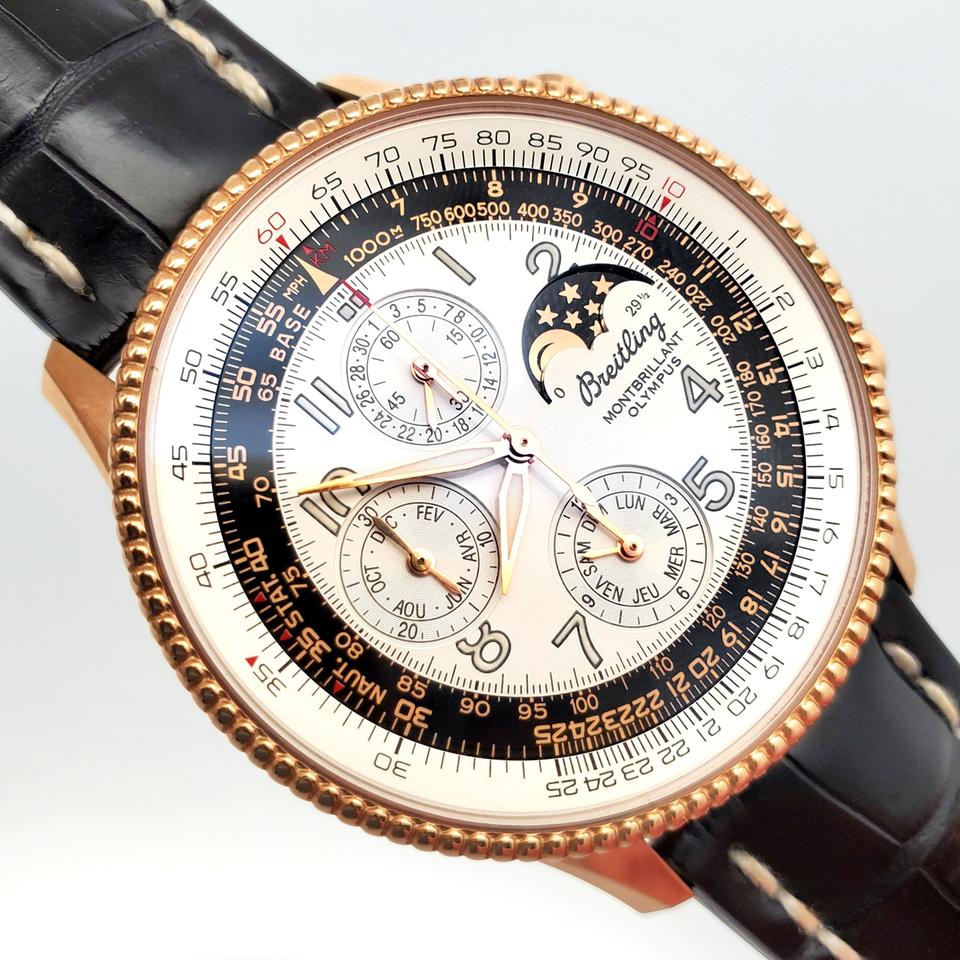 Breitling Navitimer Montbrillant Olympus H19350 Rose Gold 42mm