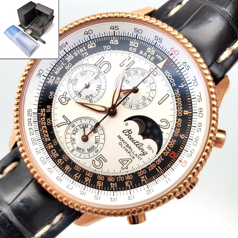 Breitling Navitimer Montbrillant Olympus H19350 Rose Gold 42mm