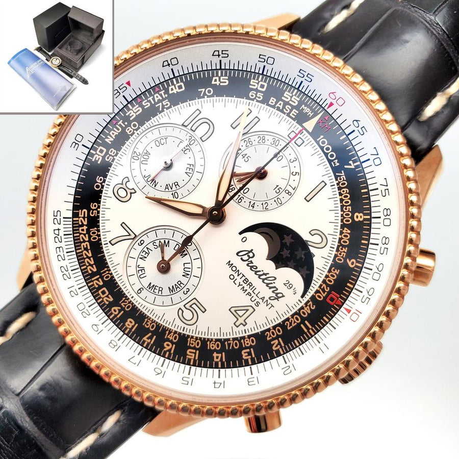 Breitling Navitimer Montbrillant Olympus H19350 Rose Gold 42mm