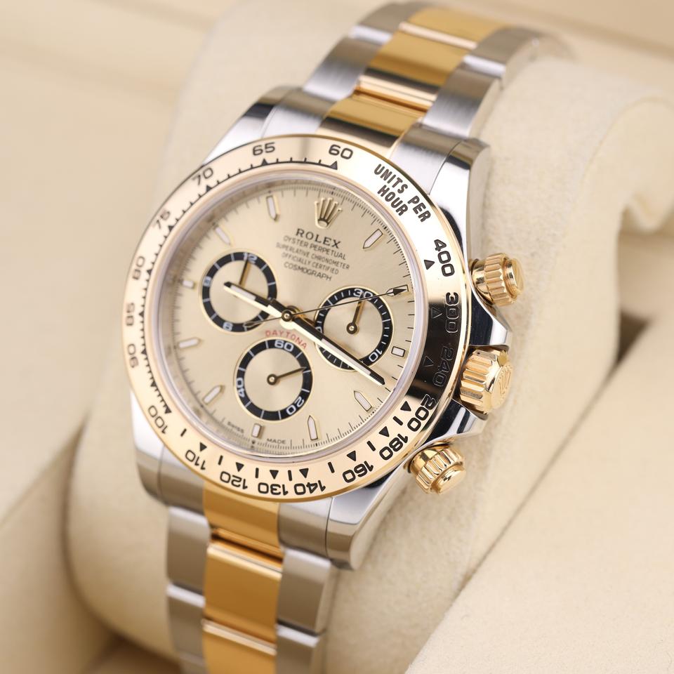 Rolex Daytona 126503 Champagne Dial Two Tone Yellow Gold Oyster