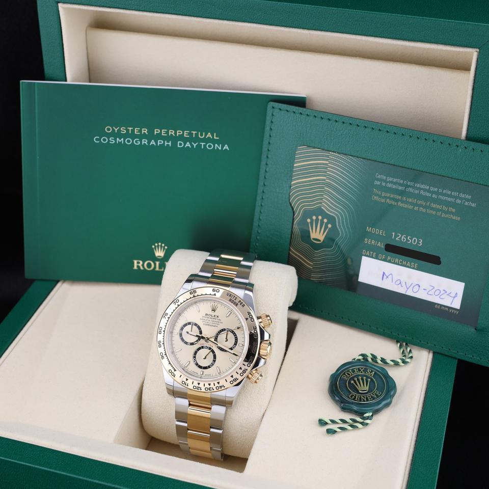 Rolex Daytona 126503 Champagne Dial Two Tone Yellow Gold Oyster
