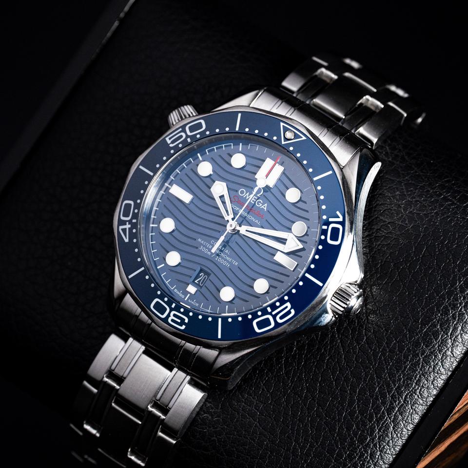 Omega Seamaster Diver 300 M Co-Axial Master Chronometer 42mm Blue Dial 210.30.42.20.03.001