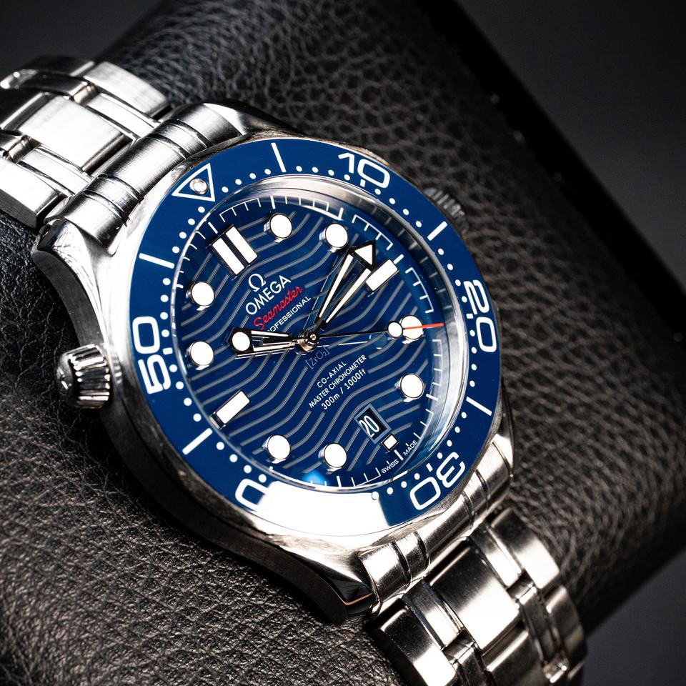 Omega Seamaster Diver 300 M Co-Axial Master Chronometer 42mm Blue Dial 210.30.42.20.03.001