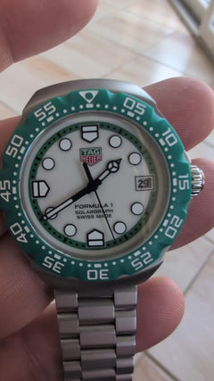 TAG Heuer Formula 1 Solargraph Green Bezel