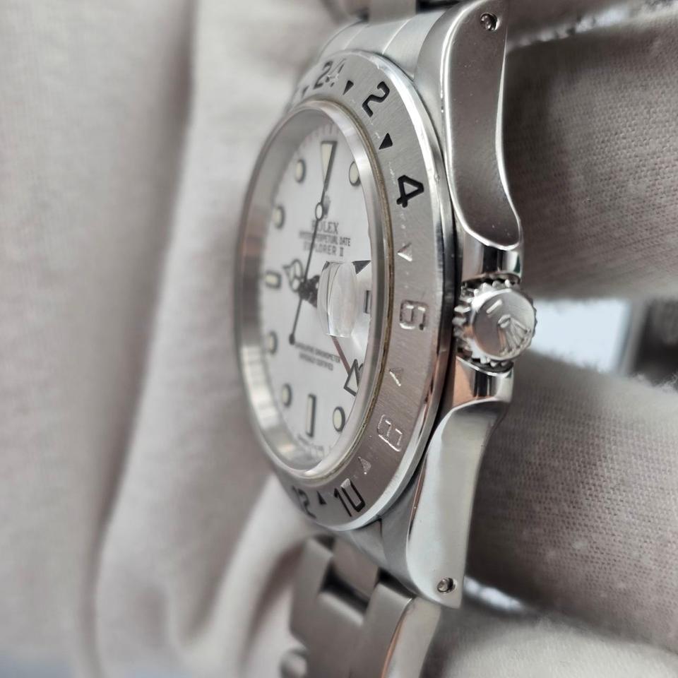 Rolex Explorer II Polar White Dial 16570 40mm