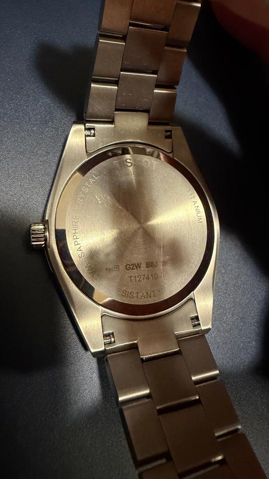 Tissot Gentleman 40mm Blue Dial Titanium Quartz