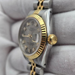Rolex Lady-Datejust 69173 Grey Computer Diamond 26mm