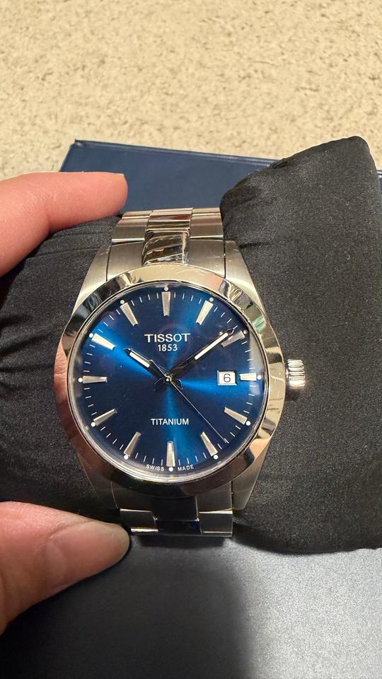 Tissot Gentleman 40mm Blue Dial Titanium Quartz