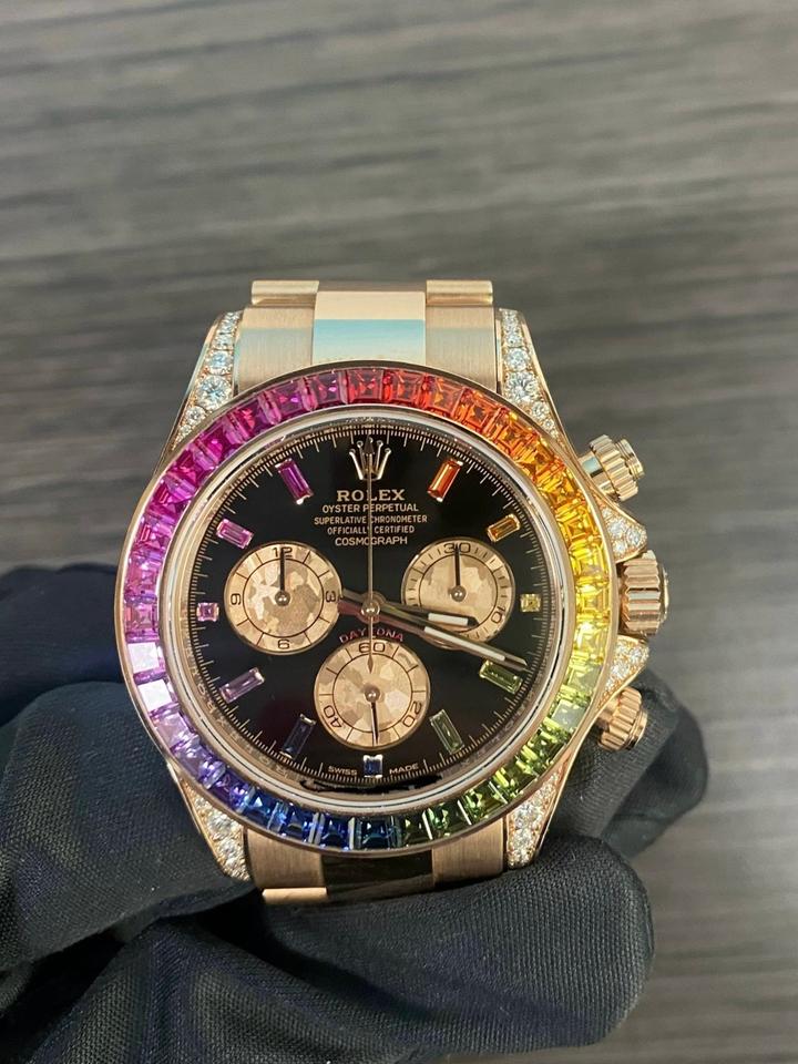 Rolex 116595RBOW Daytona Rainbow Rose Gold