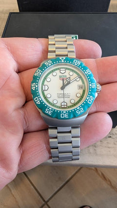 TAG Heuer Formula 1 Solargraph Green Bezel