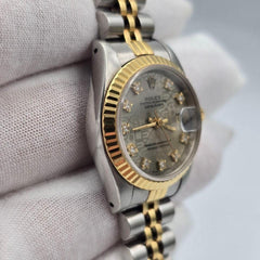 Rolex Lady-Datejust 69173 Grey Computer Diamond 26mm
