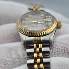 Rolex Lady-Datejust 69173 Grey Computer Diamond 26mm