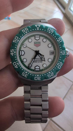 TAG Heuer Formula 1 Solargraph Green Bezel