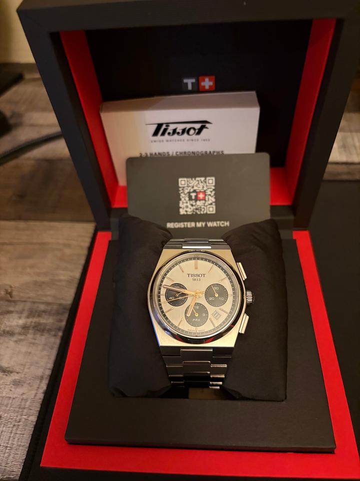 Tissot PRX Automatic Chronograph 42mm White Dial