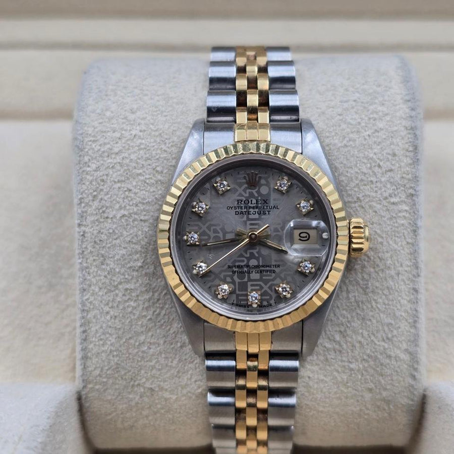 Rolex Lady-Datejust 69173 Grey Computer Diamond 26mm