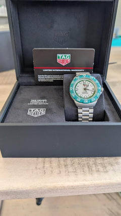 TAG Heuer Formula 1 Solargraph Green Bezel