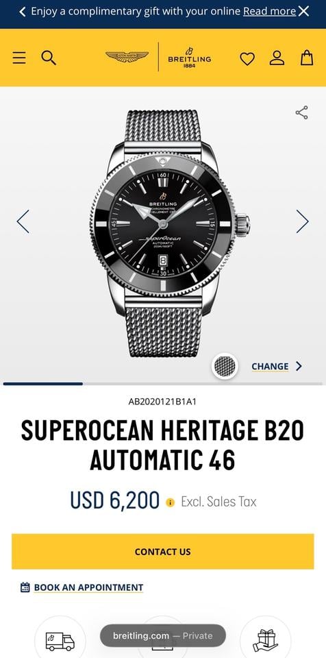Breitling Superocean Heritage II Stickered and Unworn 2026
